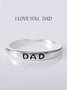 DAD Father's Day Lettering Ring