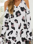 Casual Autumn Leopard Natural Daily Midi Short sleeve Loose Popular Styles Dresses for Women