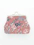 Ethnic Floral Kiss Lock Coin Purse