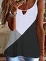Casual Sleeveless Crew Neck Plus Size Printed Tank Top Vests