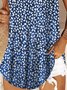 Floral Sleeveless V Neck Casual Tanks