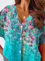 Loose Casual V Neck Blouse