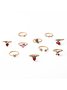 11Pcs Fruit Collection Fun Ring Set Party Jewelry