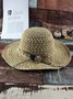 Bohemian Resort Style Beach Foldable Straw Hat
