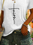 Plus size Faith Printed Casual T-Shirt