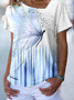 Butterfly Short sleeve Casual T-Shirt