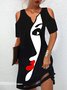 Loose Casual Abstract Dress