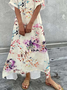 Floral Vacation Loose Dresses