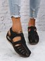 Cutout Breathable Vintage Casual Wedge Roman Sandals
