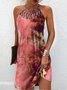 Ombre Elegant Spaghetti Dress