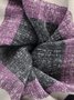 Hat Scarf Dual Purpose Retro Casual Striped Pattern Knit Warm/Windproof
