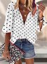 Crew Neck Loose Casual Blouse
