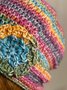 Gradient Large Floral Crochet Beanie