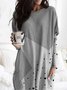 Casual Long Sleeve Crew Neck Plus Size Printed Tops T-shirts