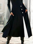 Color Block Asymmetrical Casual Dress