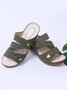 Comfortable Lightweight Clog Block Heel Sandals