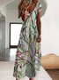 Women Casual Floral Autumn V neck Micro-Elasticity Long Best Sell Short sleeve Regular Size Dresses