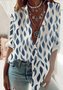 Polka Dots Casual Autumn Polyester No Elasticity Daily Loose Long sleeve Regular Size Blouse for Women