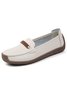 Women Casual Plain All Season Cowhide leather Flat Heel Thanksgiving Day Slip On Non-Slip Moccasin Flats