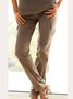 Plain Pockets Casual Pants