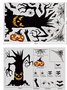 Halloween Decorative Funny Wall Stickers Tree Scarecrow Stickers