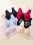 Sexy Plain All Season High Elasticity Mother's Day Full Cup Lightweight Non-adjusted Straps Sleeveless Wirefree Bra for Women