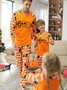 Matching Outfits Striped All Season Party Natural Micro-Elasticity Breathable Holiday Loose Long sleeve Parents & Children Matching Set