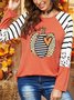 Women Casual Autumn Halloween Daily Jersey Best Sell Long sleeve Crew Neck Regular T-shirt