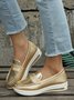 Casual Snakeskin All Season Split Joint Round Toe Slip On Loafers EVA Flats for Women