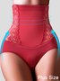 Lace Stitching Breathable Cotton High Waist Abdominal Hip Lifting Brief