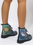 Sun and Luna Abstract Graphic Booties