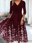 Casual Floral Autumn Natural Micro-Elasticity Loose Jersey Best Sell T-Shirt Dress Dresses for Women