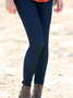 Casual Plain Autumn Natural Daily Tight Standard Legging S-Line Jeans for Women