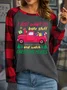  I Just Want To Bake Stuff And Watch Christmas Moive Women's Christmas Long Sleeve T-Shirt