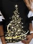 Christmas Casual Crew Neck Loose Long sleeve Sweatshirt Xmas Hoodies