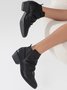 Vintage Soft Sole Comfort Pointed Toe Chunky Heel Booties Chelsea Boots