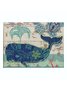 Beach Vacation Wind Turtle Seahorse Conch Pattern Waterproof Cotton Linen Placemat Party Decoration