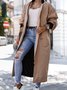 Plain Loose Casual Other Coat