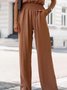 Plain Loose Casual Pants