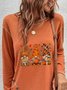Halloween Loose Casual Buttoned T-Shirt