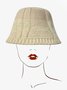 Casual Ombre Spring Household Braided Vintage Style Yarn/Wool yarn Bucket Regular Hat for Women