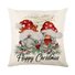 Christmas Pillow Cover Santa Christmas Tree Print Festive Party Cushion Cover Xmas Cushion Cover