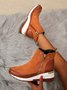 Faux Suede Panel Sports Booties
