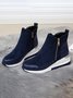 Faux Suede Panel Sports Booties