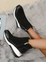 Faux Suede Panel Sports Booties
