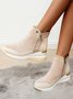 Faux Suede Panel Sports Booties