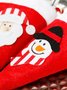 Christmas Snowman Santa Claus Cutlery Protector Placemat Decoration Holiday Party Decoration Xmas Decoration