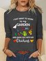Women I Just Want To Work In My Garden And Hangout With My Chickens Simple Long sleeve Top