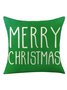 Christmas Pillowcase Red Green Christmas Elf Faceless Old Man Alphabet Print Holiday Party Cushion Cover Xmas Cushion Cover
