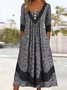 Regular Fit Casual Crew Neck Dress